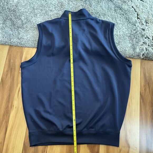 Fairway & Greene Men's Golf Vest L Blue 1/4 Zip Performance Tech Lightweight F&G - Picture 5 of 8